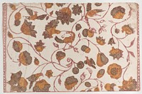 Sheet with overall floral pattern
