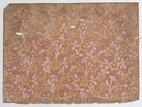 Sheet with yellow floral pattern