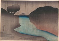  Utagawa Kuniyoshi's Ochanomizu in the Rain. Original public domain image from the MET museum.