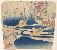 Utagawa Hiroshige (1797 – 1858) Cherry Blossoms and Bird. Original public domain image from the MET museum.