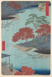 Utagawa Hiroshige (1857) Inside the Akiba Shrine at Ukeji. Original public domain image from the MET museum.