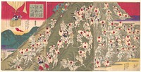 Utagawa Hiroshige (1797 &ndash; 1858) View of the Descent from a Mountain by Many from Pilgrimage to Mt. Fuji (Fuji mōde shoshina gesan no zu). Original public domain image from the MET museum.