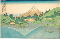 The Surface of the Lake at Misaka in Kai Province, from Thirty-Six Views of Mount Fuji, c. 1830-31. Original public domain image from the MET museum.