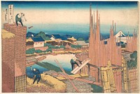 Umezawa Manor in Sagami Province, from the series Thirty-six Views of Mount Fuji (1830&ndash;32) by Katsushika Hokusai (1760&ndash;1849). Original from The MET Museum. 
