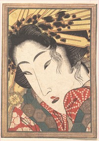 Rejected Geisha from Passions Cooled by Springtime Snow (1824) print in high resolution by Keisai Eisen. Original from The MET Museum. 