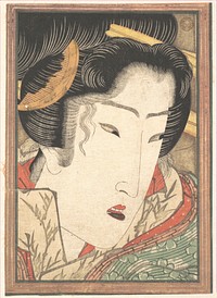 Rejected Geisha from Passions Cooled by Springtime Snow (1824) print in high resolution by Keisai Eisen. Original from The MET Museum. 