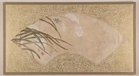 Flowers and Leaves, Fan painting. Original public domain image from the MET museum.