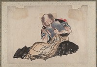 Katsushika Hokusai’s Album of Sketches (1760–1849) painting. Original public domain image from the MET museum.