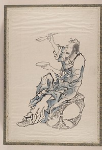 Katsushika Hokusai’s Album of Sketches (1760–1849) painting. Original public domain image from the MET museum.