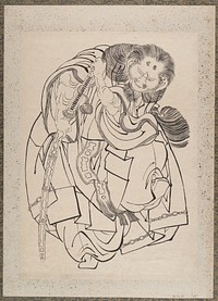 Katsushika Hokusai&rsquo;s samurai, Album of Sketches (1760&ndash;1849) painting. Original public domain image from the MET museum.