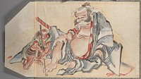 Katsushika Hokusai’s Album of Sketches (1760–1849) painting. Original public domain image from the MET museum.