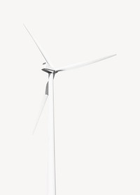 Wind turbines collage element psd