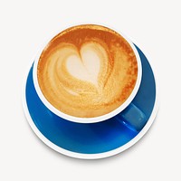 Coffee cup, collage element psd