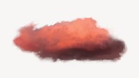 Pink cloud collage element psd