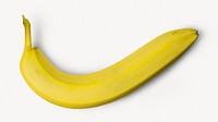 Banana fruit, isolated food image psd