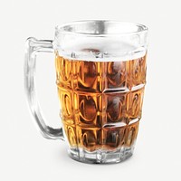 Beer mug collage element psd