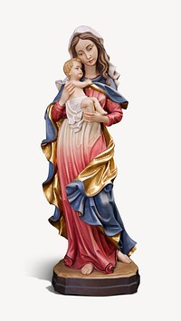 Madonna Mit Kind religious statue psd