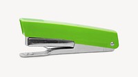 Green stapler, collage element psd