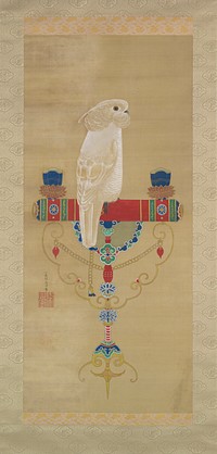 White Cockatoo (ca. 1755) painting in high resolution by Itō Jakuchū. Original from Yale University Art Gallery. 
