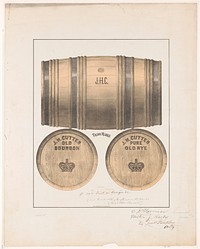 J.H. Cutter old bourbon. J.H. Cutter pure old rye. Original from the Library of Congress.