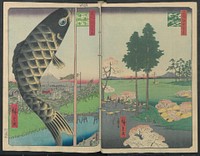 Hatsune Riding Ground (1856-1858) by Utagawa Hiroshige. Original from The MET Museum.