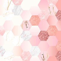 Abstract gradient pink geometric background