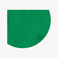Green border collage element, geometric shape design vector