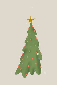 Christmas tree illustration vector