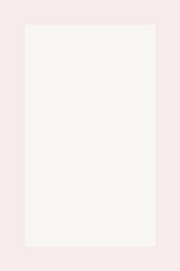 Pink rectangle frame, off white design vector