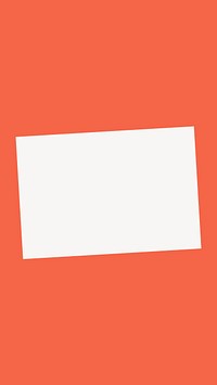 Tilted rectangle frame, orange background vector