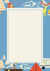 Outdoor activity frame background