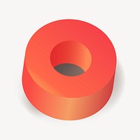 Geometric ring, 3D shape vector