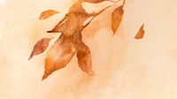 Autumn watercolor texture desktop wallpaper