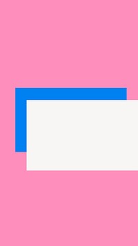 Feminine pink rectangle frame vector