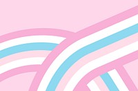 Transgender flag ribbon pink background vector