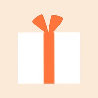 Christmas gift box, object graphic vector