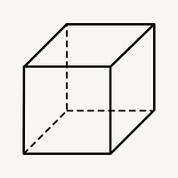 Cube clipart illustration psd. Free public domain CC0 image.