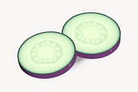 Eggplant clipart illustration vector. Free public domain CC0 image.