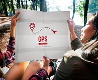 GPS Navigation Position Homepage Concept