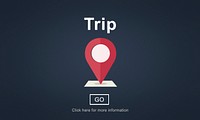 Trip Travel Destination Direction Map Concept