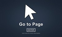 Go To Page Enter Button Interface Concept
