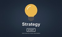 Strategy Light Bulb Icon Homepage Concept