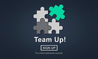 Team Up Teamwork Collaboration Togetherness Concept
