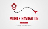 Mobile Navigation Direction Digital Gadget Internet Concept