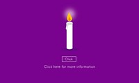 Candle Light Flame Faith Icon Concept
