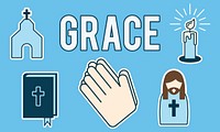 Grace Gracful Hope Jesus Christ Spiritual Worship Concept