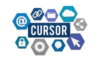Cursor Technology Click Icon Access Concept