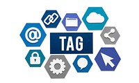 Tag Identity Identification Banner Badge Concept