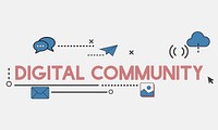 Digital Community Interaction Online Communication Stay Connected Interactive