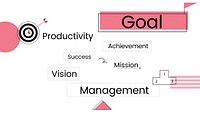 Business strategy plan goal graphic